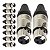 Kit com 10 Conectores XLR Fema Linha 3 Polos Metal Storm - Imagem 1