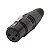 Kit com 10 Conectores XLR Fema Linha Corpo Preto Metalico Storm - Imagem 3