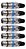 Kit com 5 Conectores XLR Femea Linha Azul Corpo Metalico Storm - Imagem 1