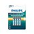 Pilha de Zinco AAA Palito R03L4B/59 Philips - Imagem 1