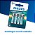 Pilha de Zinco AA Pequena R03L4B/59 Philips - Imagem 2