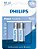 Kit com 2 Pilhas Alcalinas AA Pequena Philips - Imagem 2