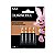 Kit com 4 Pilhas Alcalinas AAA Palito Duracell - Imagem 1