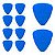 Kit com 10 Palhetas Grl At-r16108 S.t.d 0,80 Mm (azul) R21012 Bori - Imagem 4