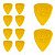 Kit com 10 Palhetas Grl At-r16104 Picker 0,96 Mm (amarelo) R21005 Bori - Imagem 3