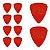 Kit com 10 Palhetas Grl At-r16103 Picker 0,82 Mm (vermelho) R21004 Bori - Imagem 3