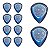 Kit com 10 Palhetas Grl At-r16134 Drip Gota 2,00 Mm (azul) R21018 Bori - Imagem 3