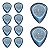 Kit com 10 Palhetas Grl At-r16132 Drip Gota 1,50 Mm (azul) R21017 Bori - Imagem 3