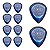 Kit com 10 Palhetas Grl At-r16136 Drip Gota 2,50 Mm (azul) R21019 Bori - Imagem 3