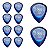 Kit com 10 Palhetas Grl At-r16138 Drip Gota 3,00 Mm (azul) R21020 Bori - Imagem 4