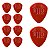 Kit com 10 Palhetas Grl At-r16142 Rio Ii (vermelho) R21026 Bori - Imagem 4