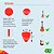Kit com 10 Palhetas Grl S.t.d 0,67 Mm (vermelho) R23-012 Bori - Imagem 4