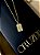 Colar Personalizado Retangular M Veneziano - Banhado a Ouro - Imagem 4