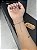 Pulseira 5 Trevos Preto 16cm + extensor - Banhado a Ouro - Imagem 2