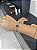 Pulseira 5 Trevos Azul 16cm + extensor - Banhado a Ouro - Imagem 1