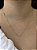 Colar Olho Grego 45cm - Banhado a Ouro - Imagem 1