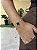 Pulseira Trevo Preto com Dourado - Banhado a Ouro - Imagem 1
