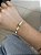 Pulseira Fita com Coração - Banhado a Ouro - Imagem 1