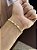 Pulseira Cadeado Duplo 5mm FI - Banhado a ouro - Imagem 3