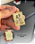 Pingente Personalizado Retangular Detalhado - Banhado a Ouro - Imagem 1