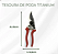 Tesoura de Poda com Revestimento de Titânio - Alta Resistência - Imagem 2