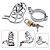 Dispositivo de Castidade Masculino Metal com cadeado - Imagem 2
