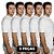 Kit 5 Peças Camiseta Básica 100% Algodão Lisa Masculina - Imagem 1