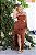 Vestido Tropical Marrom - Imagem 1