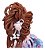 Boneca De Pano Artesanal Macacão E Flores 43cm - Imagem 4