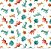 Tecido Tricoline Estampado Dinossauros T-Rex, 150cm x 50cm, Caldeira, Tecido Infantil em Branco com Estampa Colorida - Imagem 2