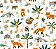 Tecido Tricoline Estampado Pantanal, 100% Algodão, Animais e Plantas, 150cm x 50cm Tecidos Caldeira - Imagem 3