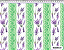 Tecido tricoline digital Lavanda e Listras Fernando Maluhy 50 x 150 cm - Imagem 2