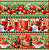 Tecido Tricoline DIgital Barrado Pomodoro 55x150 cm Fernando Maluhy Estampa de Tomates e Culinária - Imagem 2