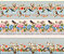 Tecido Tricoline Digital Barrado Pássaros 55x150 cm, Fernando Maluhy, Estampa com passarinhos e flores - Imagem 2