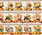 Tecido Tricoline Digital Barrado Frutas Vintage 55x150cm Fernando Maluhy - 10 Faixas de 15cm cada - Imagem 4
