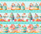 Tecido Tricoline Digital Barrado Bolos 55x150cm, 10 Faixas de 15cm, Fernando Maluhy - Imagem 2