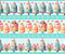 Tecido Tricoline Digital Barrado Bolos 55x150cm, 10 Faixas de 15cm, Fernando Maluhy - Imagem 1
