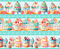 Tecido Tricoline Digital Barrado Bolos 55x150cm, 10 Faixas de 15cm, Fernando Maluhy - Imagem 3