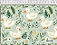 Tecido Tricoline Digital Coleção Pataquada Pato Grande 50x150 cm Verde Menta Fernando Maluhy - Imagem 1