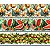 Tecido Tricoline Digital Barrado Estampa de Frutas Tropicais 55x150 cm, 10 faixas de 15cm, 100% Algodão, Fernando Maluhy - Imagem 9