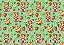 Tecido Tricoline Digital, Capivaras e Morangos, Verde com Flores, 50 x 150 cm, Fernando Maluhy - Imagem 3