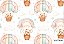 Tecido Tricoline Digital Estampado Coleção Heaven, Ursos com Balão, 100% Algodão, Fernando Maluhy, 50x150cm - Imagem 3
