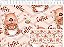 Tecido Tricoline Digital Estampado Coleção Capybara, Capivara Coffee, 50x150cm, Fernando Maluhy - Imagem 1