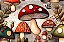 Tecido Tricoline Digital Coleção Likewood Cogumelos 100% Algodão 50x150 Fernando Maluhy - Imagem 4