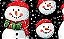 Tecido Tricoline Digital Natal Coleção Cozy Bonecos de Neve 100% Algodão 50x150cm Fernando Maluhy com Fundo Escuro - Imagem 4