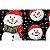 Tecido Tricoline Digital Natal Coleção Cozy Bonecos de Neve 100% Algodão 50x150cm Fernando Maluhy com Fundo Escuro - Imagem 8
