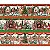 Tecido Tricoline Digital Barrado de Natal, Duendes, 100% Algodão 55x150cm Fernando Maluhy, Tema Natalino - Imagem 1