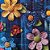 Tecido Tricoline Dgital com Estampa de Flores Xadrez 50x150 cm, Fernando Maluhy - Imagem 7