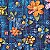 Tecido Tricoline Dgital com Estampa de Flores Xadrez 50x150 cm, Fernando Maluhy - Imagem 4