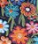 Tecido Tricoline Digital Floral Colorido, Estampa de Flores em Azul, Laranja e Rosa 50x150cm, Fernando Maluhy - Imagem 9